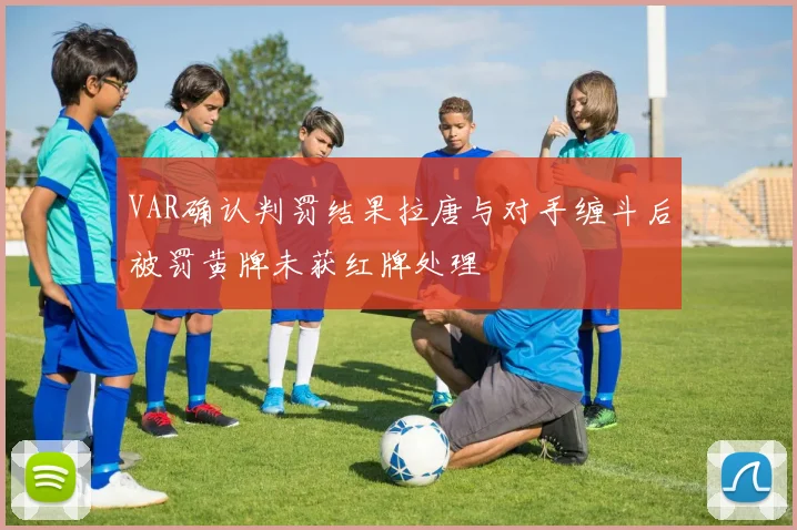 VAR确认判罚结果拉唐与对手缠斗后被罚黄牌未获红牌处理