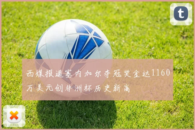 西媒报道塞内加尔夺冠奖金达1160万美元创非洲杯历史新高